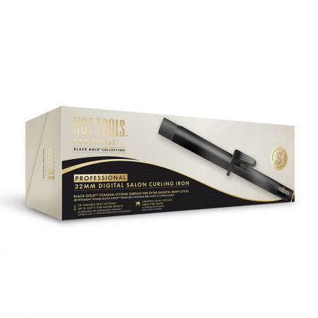 Ondulator Hot Tools, Pro Artist Black Gold collection, 32 mm, 20 trepte de temperatura, invelis din titan, HT1125BGUKE [8]