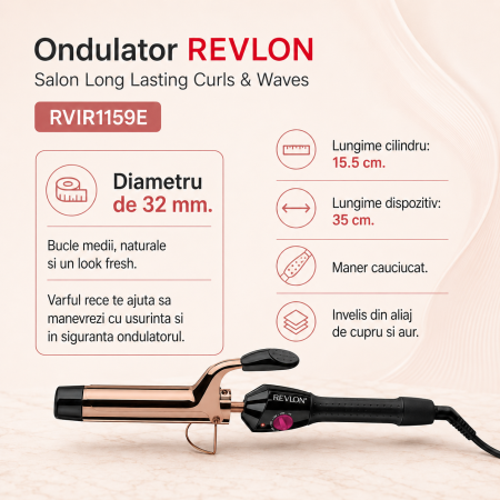 Ondulator REVLON Salon Long Lasting Curls & Waves RVIR1159E [1]