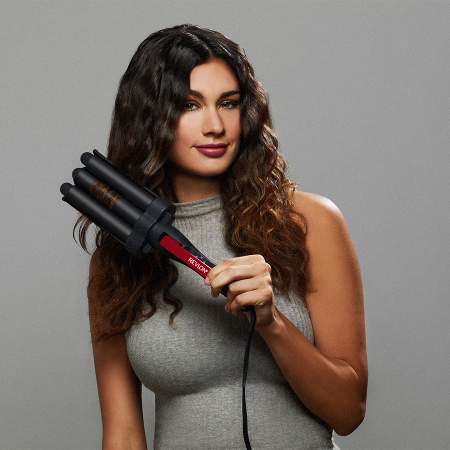 Ondulator REVLON Wave Master – Jumbo Waver RVIR3056UKE, 3 cilindri extra mari, 30 setari temperatura, invelis ceramic cu turmalina, resigilat [8]