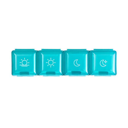 Organizator pentru medicamente Vitammy Pilla 1 x 4, cu 4 compartimente, design compact si portabil [2]
