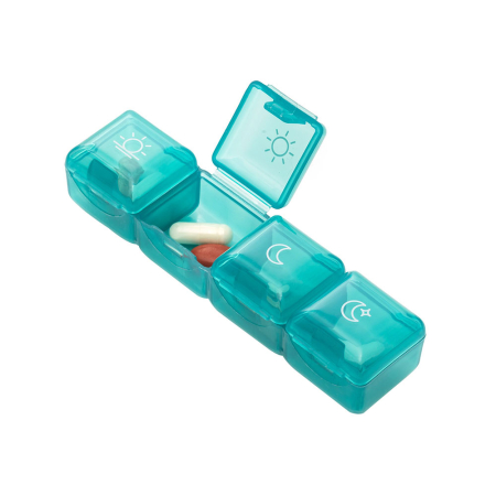 Organizator pentru medicamente Vitammy Pilla 1 x 4, cu 4 compartimente, design compact si portabil [1]