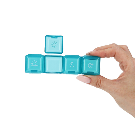 Organizator pentru medicamente Vitammy Pilla 1 x 4, cu 4 compartimente, design compact si portabil [3]