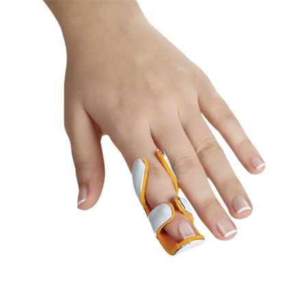 Suporturi ortopedice si orteze - Orteza pentru deget VitalMed, pentru imobilizarea si stabilizarea articulatiilor degetului, din aluminiu maleabil captusit cu spuma moale, 5.7 cm lungime