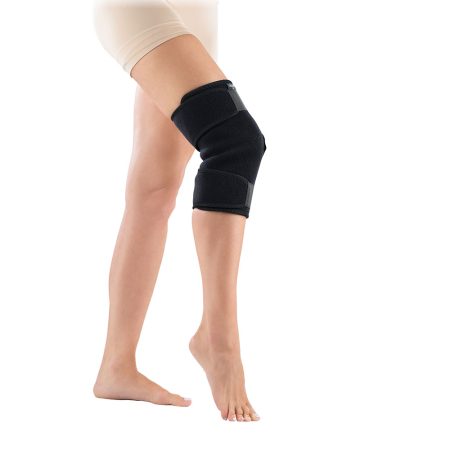 Suporturi ortopedice si orteze - Orteza genunchi VitalMed, inchisa, pentru reducerea disconfortului la nivelul genunchiului, din neopren, flexibila, rezistenta, marime universala