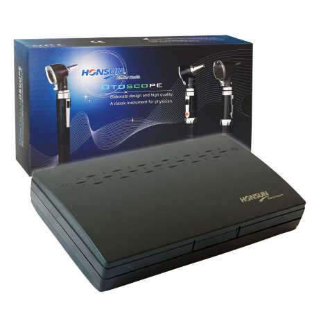 Otoscop portabil cu iluminare LED prin fibra optica Honsun HS-OT10, 8 speculi auriculari [7]