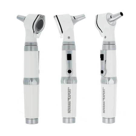 Otoscop portabil cu iluminare prin fibra optica Novama Expert Oto Fiber, bec interschimbabil, oprire automata in clips, 8 speculi auriculari [1]