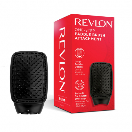 Perii electrice - Perie dreptunghiulara plata Revlon One-Step Paddle Brush Attachment RVDR5327, accesoriu pentru One-Step Blow-Dry Multi Styler RVDR5333E si One-Step Volumiser PLUS RVDR5298E