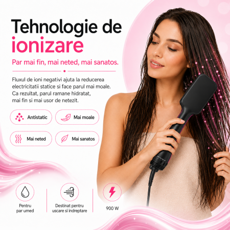 Perie electrica de par REVLON One-Step Hair Dryer & Styler, RVDR5212E, ionizare, aer cald si rece [4]
