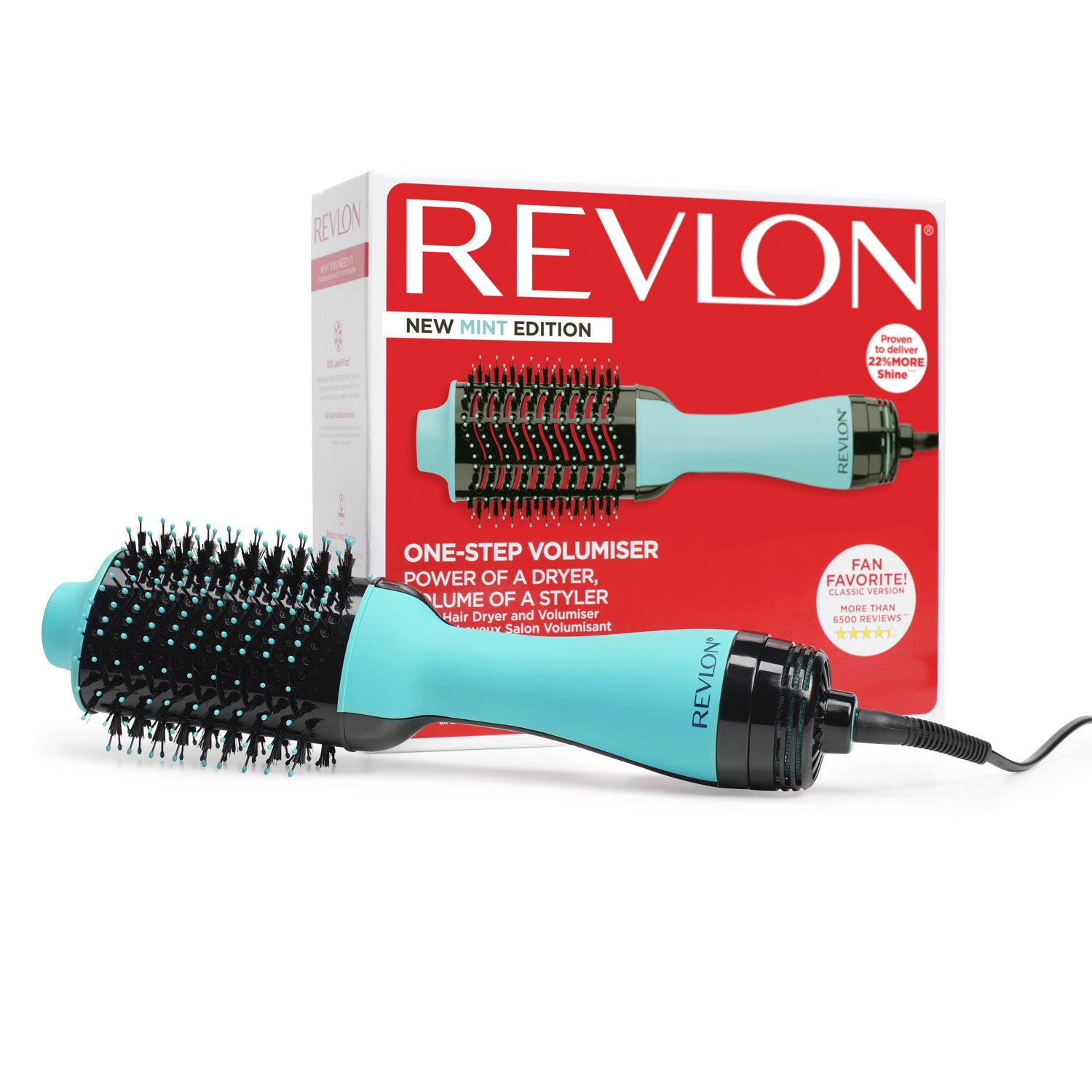 Perie electrica fixa REVLON One-Step Hair Dryer & Volumizer, RVDR5222MUKE MINT, pentru par mediu si lung, resigilata [1]