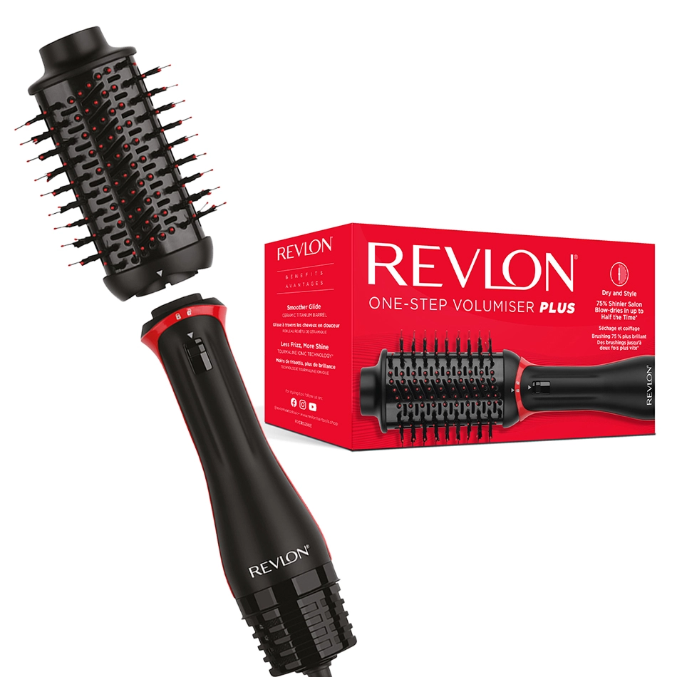 Perie electrica fixa REVLON One-Step Volumiser PLUS RVDR5298E, cu cap detasabil, 4 trepte de temperatura, tehnologie cu ioni Tourmaline, resigilata [1]
