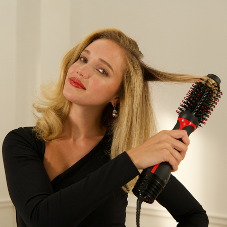 Perie electrica fixa REVLON One-Step Volumizer Plus, RVDR5298E, cu maner detasabil, 4 trepte de temperatura, uscator-ondulator [12]