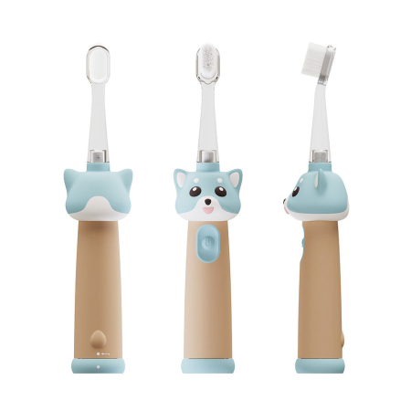 Periuta de dinti electrica Vitammy ePUPPY, pentru copii 0-6 ani, cu lumina LED, 24.000 de miscari sonice/min, 2 capete periuta incluse, 2 moduri de functionare, timer, Bleu [1]