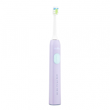 Periuta de dinti electrica Vitammy Smils Jelly, 82.000 de miscari/min, 5 programe de periaj, baza incarcare USB, 2 capete periuta, Violet [3]