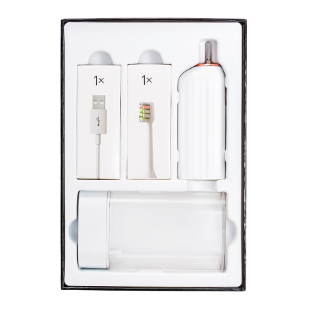 Periuta de dinti electrica VITAMMY Vivo, model premium, 72000 vibratii/min, 3 moduri de periaj, rezistenta la apa, Alb [7]