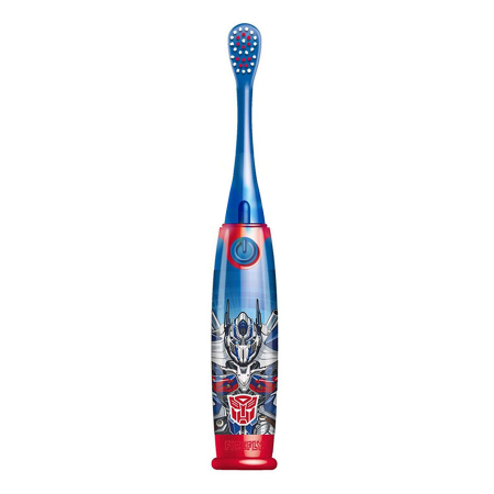 Periuta de dinti FIREFLY cu LED si efecte sonore, pentru copii 3+, Animatie Transformers Optimus Prime, Albastru [1]