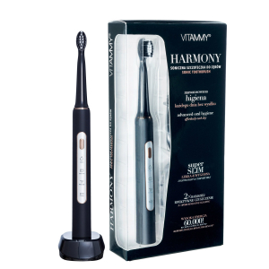 Igiena dentara - Periuta de dinti electrica VITAMMY Harmony, 60000 vibratii/min, 3 moduri de periaj, Negru, TB8132-CE Black