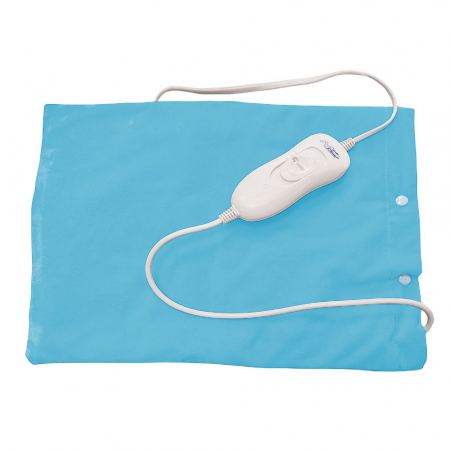 Perna cu incalzire electrica Sanity MediFlower, 40 x 30 cm, 3 trepte de incalzire, material placut, lavabil, Turcoaz [1]