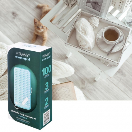 Perna cu incalzire electrica Vitammy Warm-up XL, 30 x 60 cm, 3 trepte de incalzire, termostat, material placut, spalare manuala, Turcoaz [5]