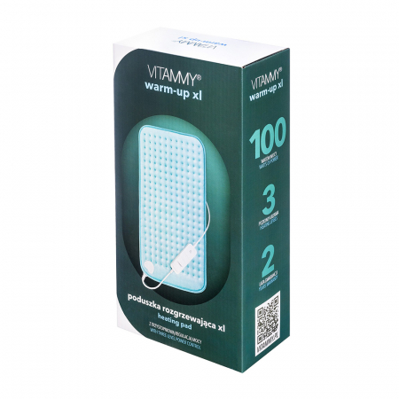 Perna cu incalzire electrica Vitammy Warm-up XL, 30 x 60 cm, 3 trepte de incalzire, termostat, material placut, spalare manuala, Turcoaz [3]