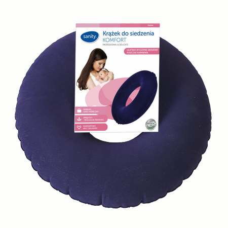 Perna-inel ortopedic pentru sezut Sanity Komfort, ideal pentru pozitii comode de alaptare si relaxarea spatelui la birou, in masina sau pe canapea [3]