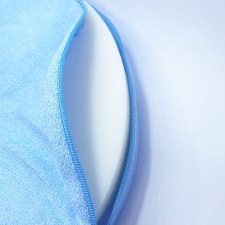 Perna Sanity maxi, pentru prevenirea escarelor de decubit, din spuma de poliuretan, cu husa detasabila placuta la atingere, diametru 42 cm, Bleu [1]