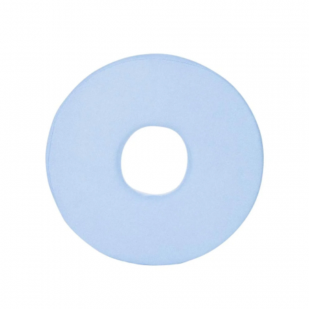 Ingrijire corp - Perna Sanity standard, pentru prevenirea escarelor de decubit, din spuma de poliuretan, cu husa detasabila placuta la atingere, diametru 20 cm, Bleu