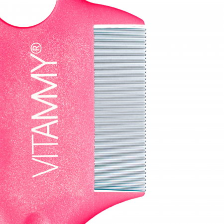 Pieptene Vitammy Fino pentru indepartarea paduchilor, Galben si Roz [2]