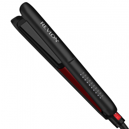 Placa de indreptat parul REVLON SmoothStay RVST2211PE, infuzie cu ulei de cocos, 25 mm, 10 trepte de temperatura, afisaj LCD, geanta de depozitare [1]