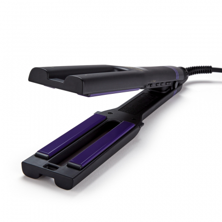 Placa dubla de indreptat parul Hot Tools Pro Signature HTST2589UKE, 4 placi ceramice cu carbon activ, incalzire individuala pe fiecare parte, afisaj LCD, 30 trepte de temperatura cu afisaj LED [1]