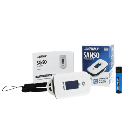 Pulsoximetru Novama Sanso, masoara saturatia de oxigen din sange si pulsul, algoritm de toleranta la miscare, ecran OLED bicolor, functie de schimbare a orientarii ecranului, Alb [5]