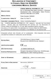 Pulsoximetru profesional Contec CMS60D, senzor adulti si senzor neonatal, cablu de extensie [6]