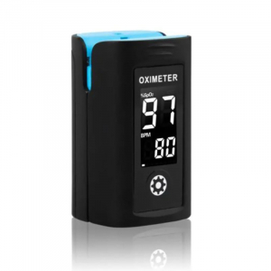 Pulsoximetru Vitammy Creative PC60A, indica nivelul de saturatie a oxigenului, masoara rata pulsului, Negru [1]