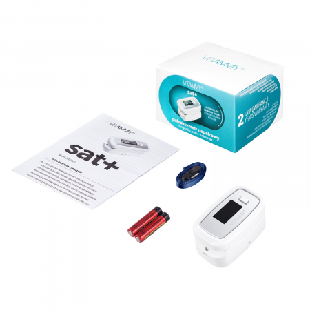 Pulsoximetru Vitammy Sat Plus, rezistent, rotire automata a ecranului, indica nivelul de saturatie a oxigenului, masoara rata pulsului [4]