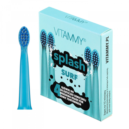 Accesorii si rezerve - Set 4 rezerve periuta de dinti VITAMMY Splash Surf, Albastru