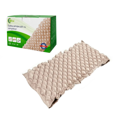 Ingrijire corp - Saltea antiescara cu compresor VitalMed KY-QJ-01, greutate maxima 130kg, 200 x 888 x 6.5 cm