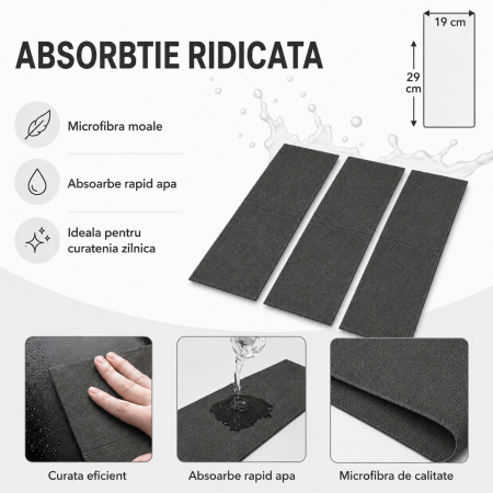 Set 3 lavete din microfibra, pentru curatenie, indeparteaza eficient praful, apa, murdaria si urmele, moi si sigure, utilizare universala [1]