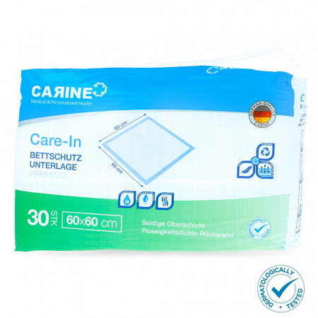 Set 30 buc aleze igienice premium Carine, 60x60 cm, pentru animale de companie, absorbtie ridicata, testate dermatologic, dispozitiv medical [1]