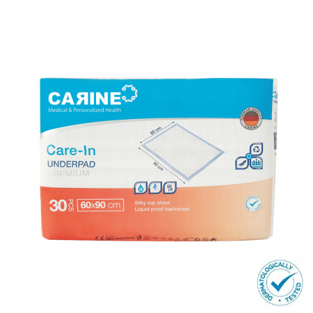 Set 30 buc aleze igienice premium  Carine, 60x90 cm, capacitate mare de absorbtie, testate dermatologic, dispozitiv medical [0]