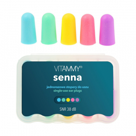 Set 5 perechi dopuri de urechi Vitammy Senna, pentru reducerea zgomotului, confortabil, eficient, Multicolor [0]