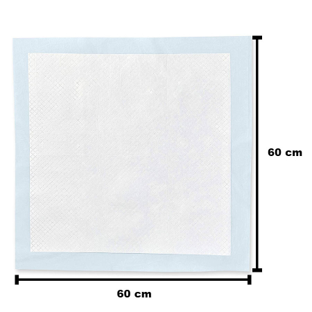 Aleze (paturici) absorbante de unica folosinta ZARYS, protectii pentru pat, 60x60 cm, 25 buc [1]
