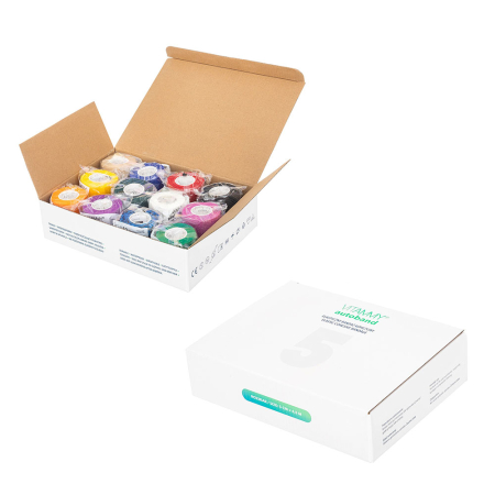 Ingrijire corp - Set bandaje elastice autoadezive Vitammy Autoband, tehnologie cu microfibre, fara lipici, rezistent la apa, 5 x 450 cm, 12 bucati multicolore