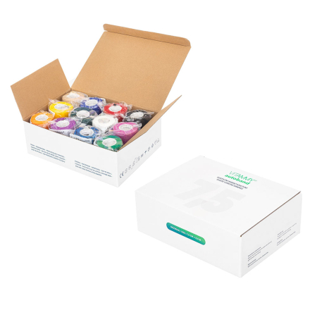 Ingrijire corp - Set bandaje elastice autoadezive Vitammy Autoband, tehnologie cu microfibre, fara lipici, rezistent la apa, 7.5 x 450 cm, 12 bucati multicolore