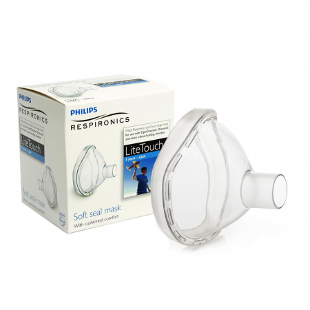 Set Camera de inhalare Optichamber Diamond, Philips Respironics si masca large LiteTouch Philips Respironics, 5 ani - adulti [3]