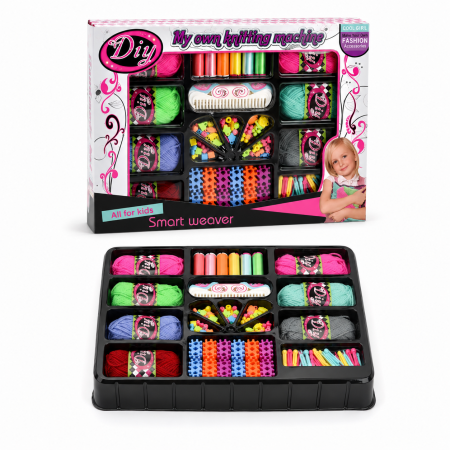Electrocasnice mici si accesorii - Set DIY pentru realizarea de bratari, coliere si alte accesorii, potrivit pentru copii si adulti, margele, inchizatori si diverse elemente pentru personalizare