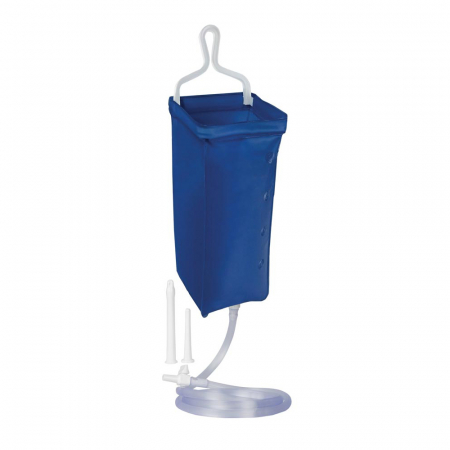 Set enteroclisma Sanity Hydroterapia Comfort pentru irigare vaginala si intestinala, femei si barbati, capacitate 2 l, Bleumarin [1]