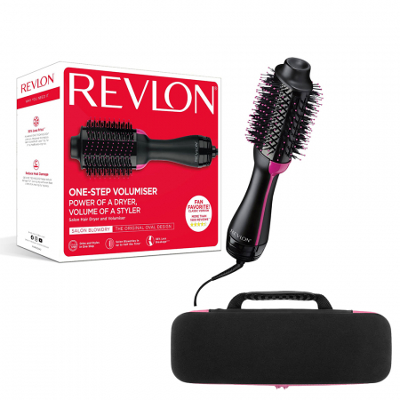 Set Perie electrica fixa REVLON One-Step Hair Dryer & Volumizer RVDR5222E2 si geanta transport RedLine Case One [12]