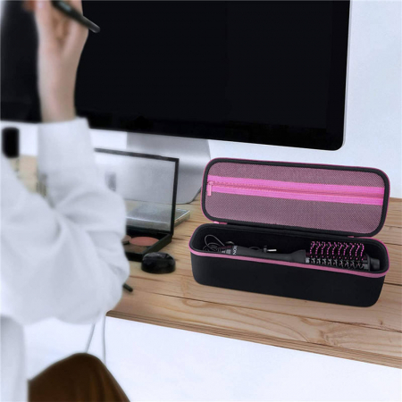Set perie electrica fixa REVLON One-Step Hair Dryer & Volumizer RVDR5222PE roz si geanta transport RedLine Case One [10]
