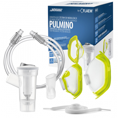 Kit accesorii universale Novama Pulmino, pentru aparate aerosoli cu compresor, pahar RF7 Dual Speed Child, masti Soft Touch pentru copii si adulti, piesa bucala, furtun [2]
