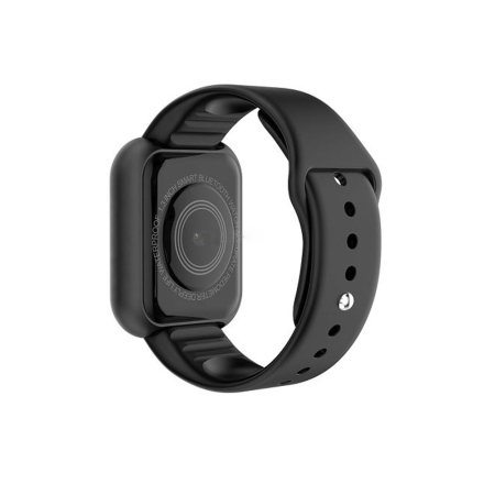 Smartwatch L18S Black, monitorizare puls, tensiune, nivel de oxigen din sange, somn, notificari din aplicatii, ecran 1.3 inch din sticla securizata, curea silicon, incarcare USB [1]