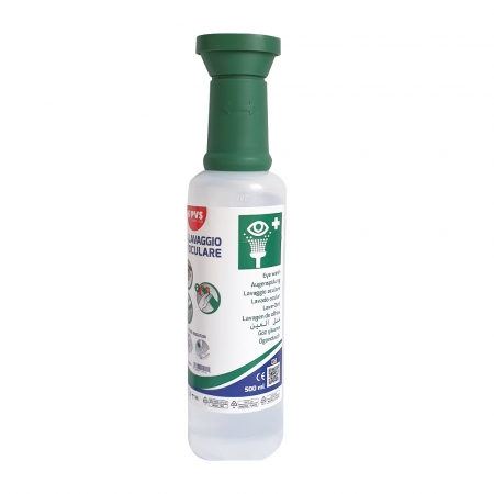 Solutie salina izotonica sterila Gima pentru clatirea ochilor, 500 ml [1]